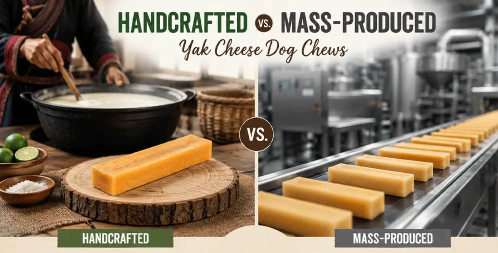 Handcrafted vs. Mass-Produced Yak Cheese Dog Chews: What Retailers Need to Know Before Ordering