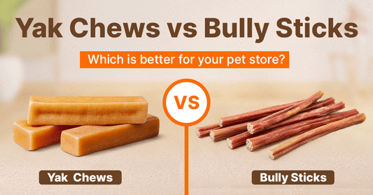 Yak Chews vs Bully Sticks: Which Is Better for Your Pet Store?