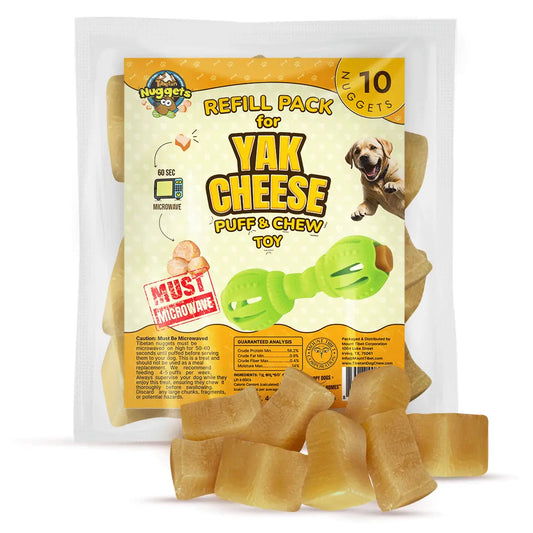 Yak Cheese Puff Refill Nuggets – 10-Pack | Natural Dog Treat Refill | Wholesale