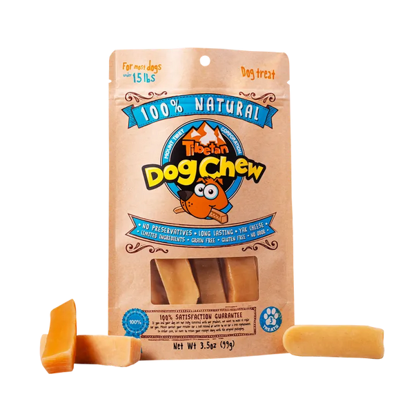 Small 3 Stick Tibetan Dog Chew | Himalayan Yak Cheese Dog Treats, Long-Lasting, High-Protein, No Additives