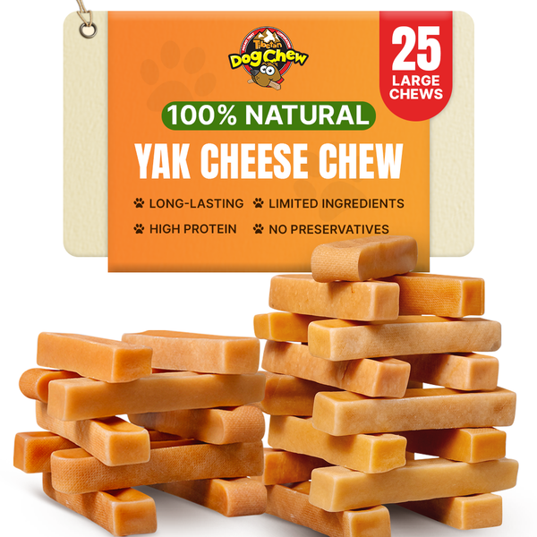 Wholesale Chews - Large 5lb Bulk Pack Himalayan Yak Cheese Dog Treats | Natural Dog Treats, Long-Lasting, High-Protein Dog Chews