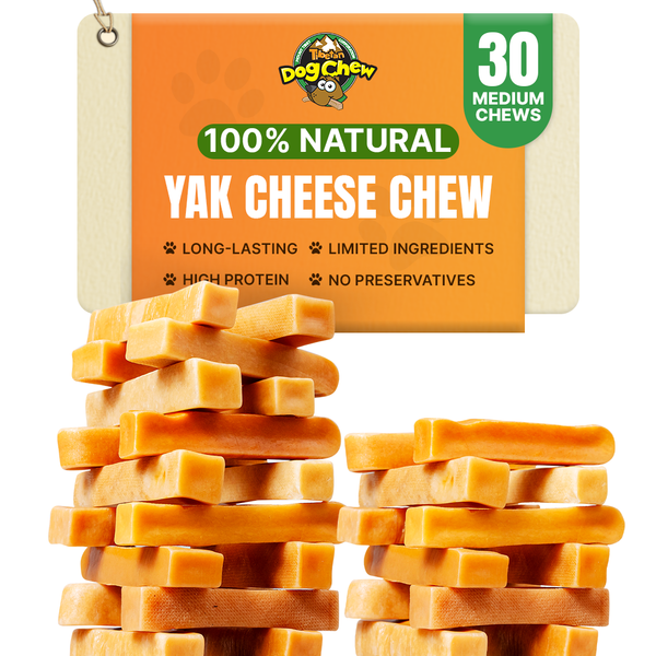 Wholesale Chews - Medium 5lb Bulk Pack Himalayan Yak Cheese Dog Treats | Gluten Free, Long-Lasting, High-Protein Dog Chews