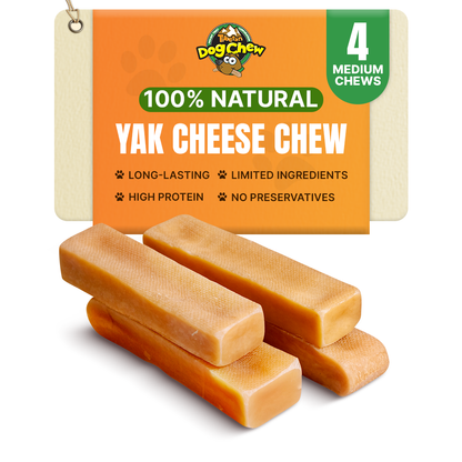 Medium Himalayan Yak Chews, 4-Stick Pack – Dogs 15–35 lbs | Buy Wholesale