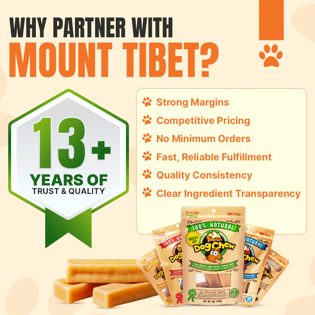 Medium Yak Chews (5 Sticks)