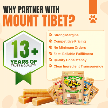 Medium Yak Chews (5 Sticks)