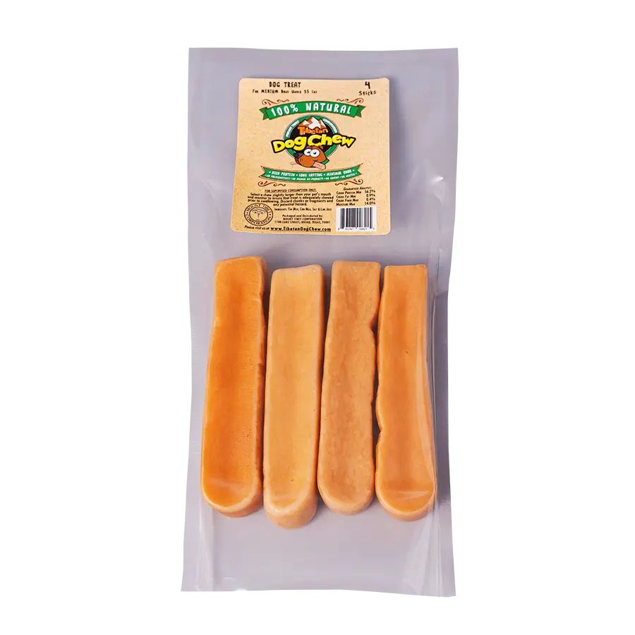 Medium Yak Chews (4 Sticks)