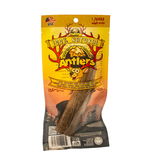 jumbo size tibetan whole antler dog chew