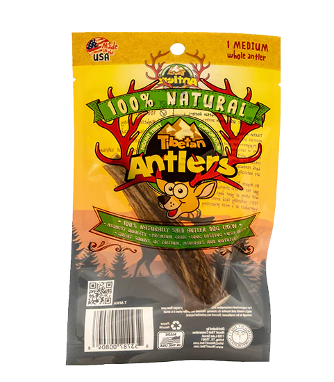 medium size tibetan whole antler dog chew